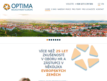 Tablet Screenshot of optima-recruit.cz